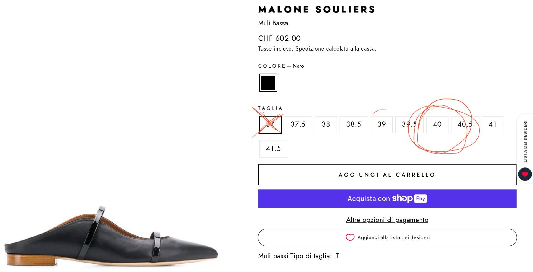 Scarpe da donna: Malone Souliers 40 Schuhe – Usato da Minusio venduto da Pink222 9