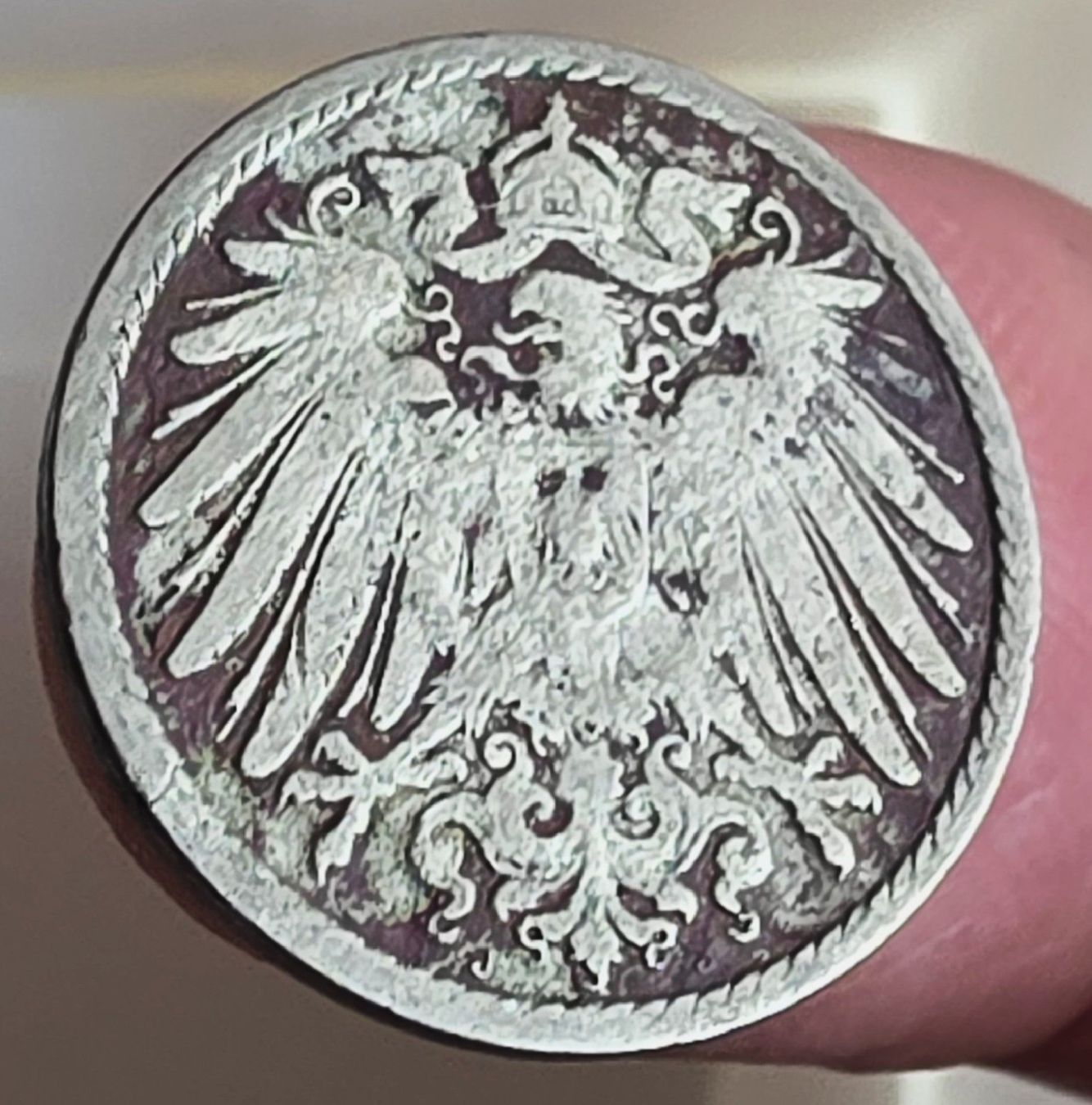 Tutti le monete: DEUTSCHLAND 5 PFENNIG 1908 J – Usato da winterthur venduto da CoinPassion