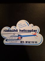 Vintage Rar Sticker Aufkleber Rüdishühli Helicopter wie neu!