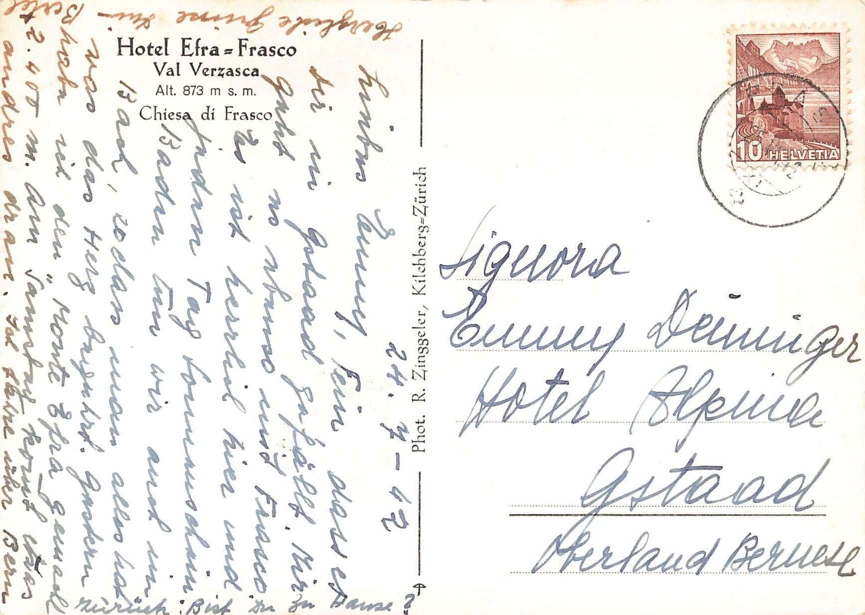 Cartoline postali: Frasco Verzasca TI G – Usato da Biasca venduto da Blenio71 1