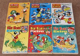6 x FIX UND FOXI EXTRA TB… Nr. 9 – 101… 1. Auflage 1970-1984