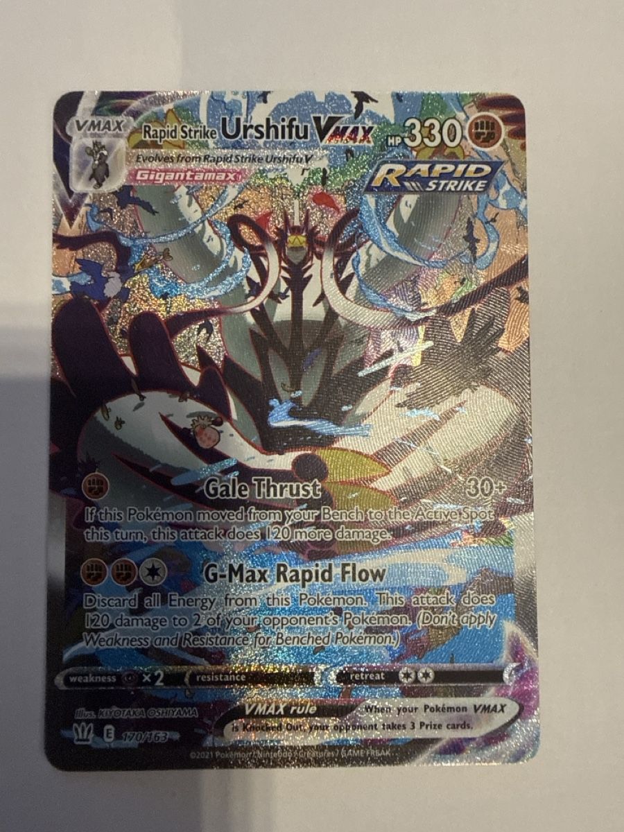 Pokémon Carte collezionabili: Pokemon Karte Urshifu VMAX Rapid Strike  – Nuovo (secondo la descrizione) da Ballwil venduto da bue_c72g