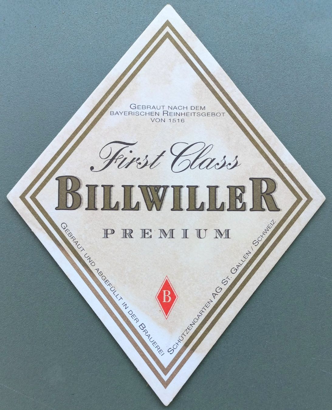Sottobicchieri: Bierdeckel - Billwiler - CH – Usato da Niederuzwil venduto da lubimaja 1