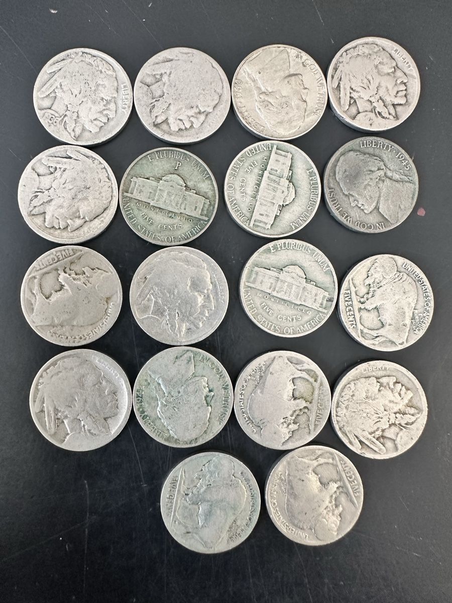 Tutti le monete: Konvolut USA Five Cents Buffalo – Usato da Basel venduto da fasnachtsoutlet1965