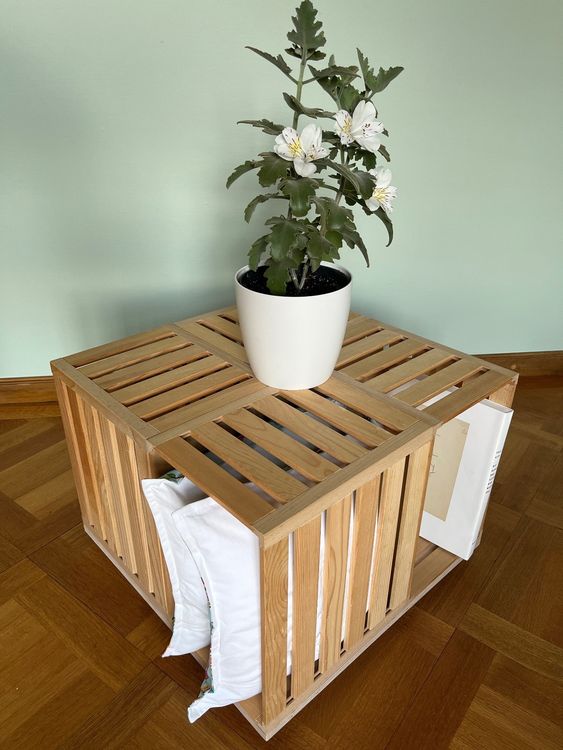 Beistelltisch Für Außenbereich Aus Rattan - Braun, Polyholz-Tischplatte, 45x45x50 Cm, 50 Kg Tragkraft