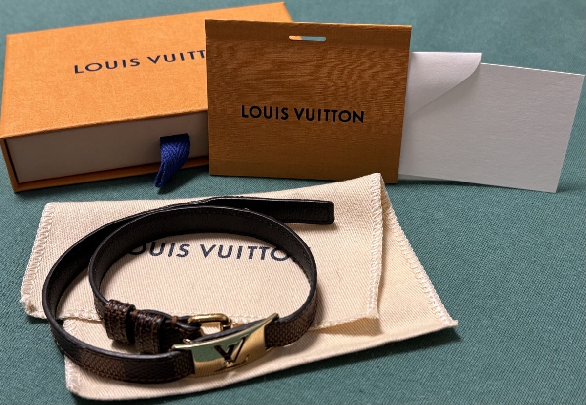 Louis Vuitton Armbänder & -reifen: Louis Vuitton Damier Ebene Sign It Double Wrap Armband – Neu (gemäss Beschreibung) aus Zollikerberg von Jvac 1