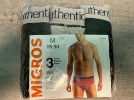 Migros Herren Slips, Grösse M, 3er Pack, Neu & Original