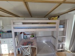 Flexa Bett mit Schreibtisch und Ausziehsofa