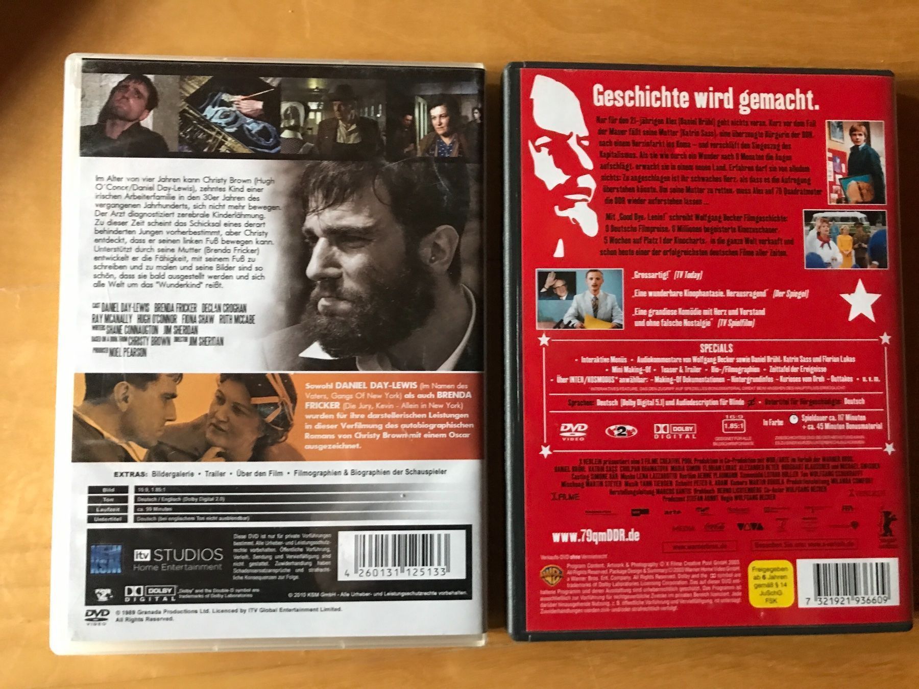Tutti i DVDs: Mein linker Fuss, Good bye Lenin – Usato da Schliern b. Köniz venduto da Corinu59 1