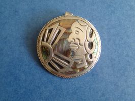 MEXIKO Anhänger Silber   Gewicht 16 gr. / Durchm. 4,5 cm