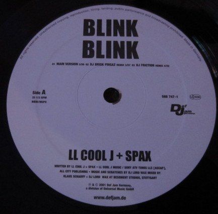 Schallplatten: LL Cool J + Spax ‎– Blink Blink – Gebraucht aus Genève von yoww123 2
