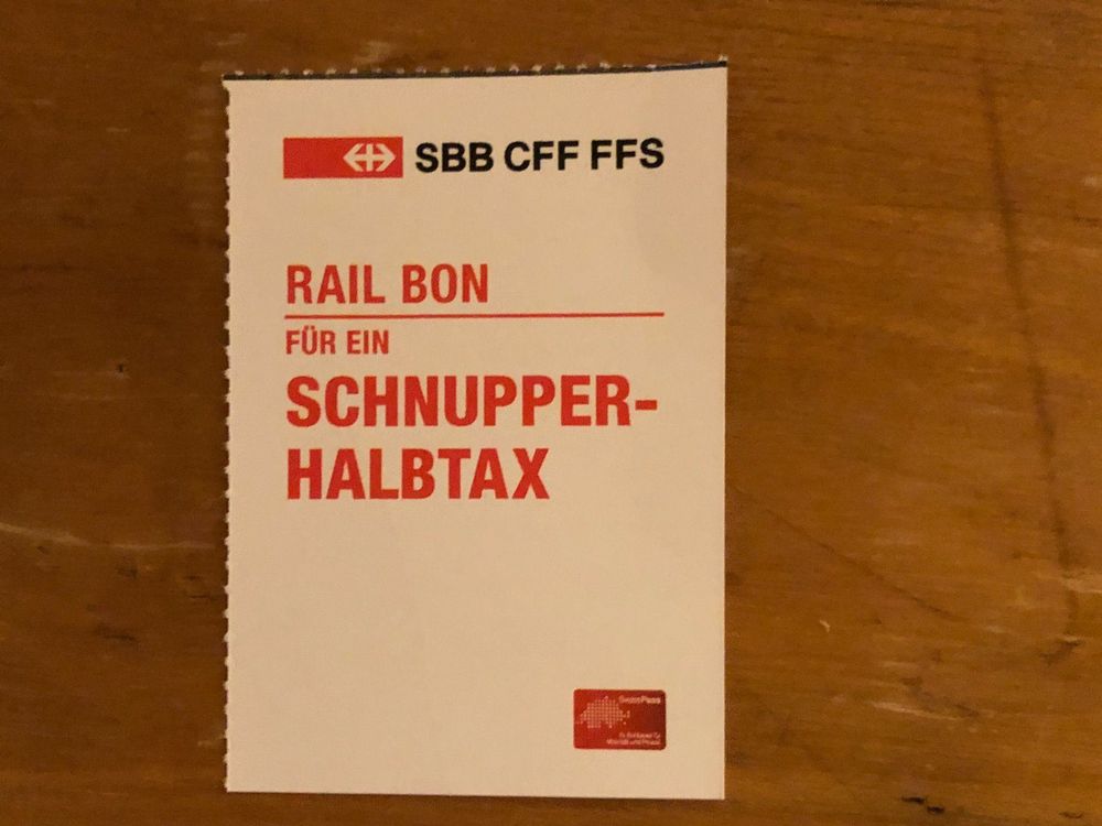 SBB: Gutschein Schnupper Halbtax Abo | Kaufen Auf Ricardo