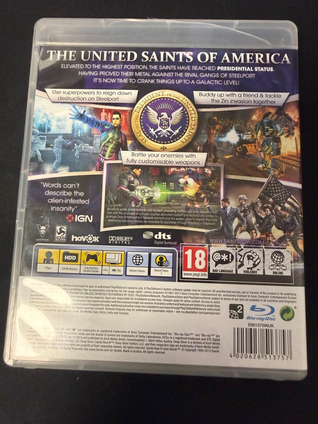 Sony Spiele: Saints Row IV - PS3 – Gebraucht aus Pont-de-la-Morge von Darfal 2