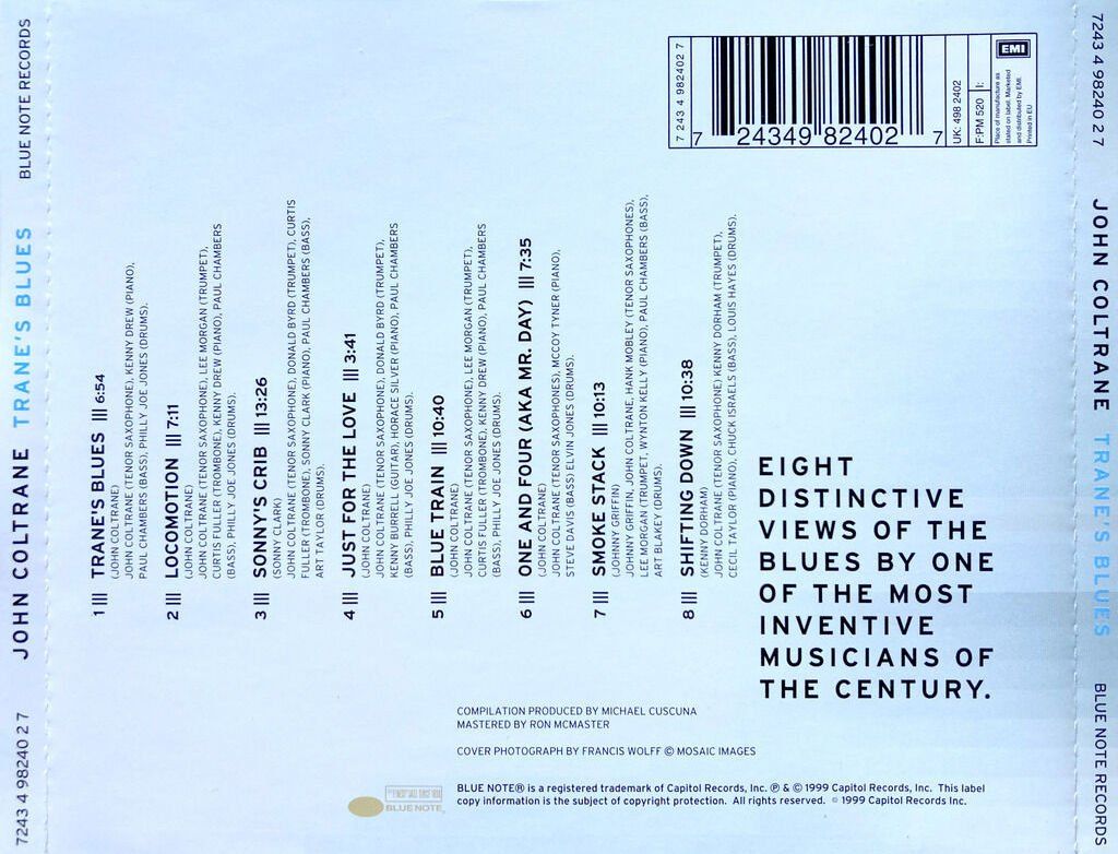 CD: JOHN COLTRANE - TRANE’S BLUES – Usato da Bottens venduto da hotter-than-hell 1