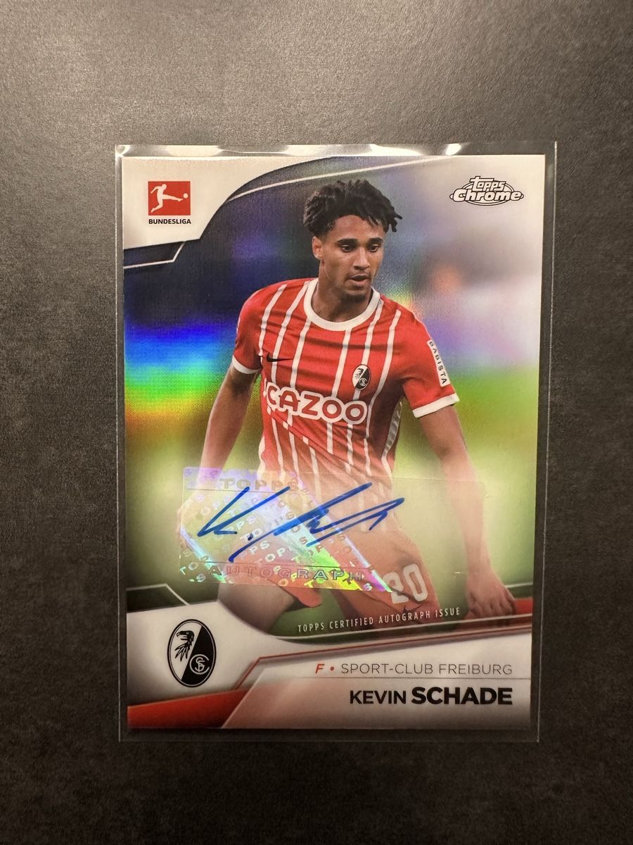 Autografi: Topps Chrome Kevin Schade Autogramm Base – Nuovo (secondo la descrizione) da Walliswil b.Wangen venduto da Swiss-Trading-Bros