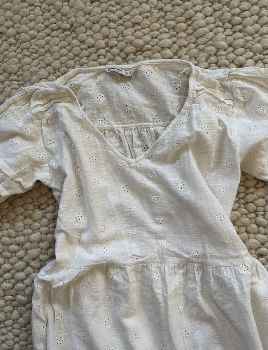 Stradivarius Vestiti: WEISSES SOMMERKLEID VON STRADIVARIUS – Nuovo (secondo la descrizione) da Schaffhausen venduto da rot_yyy7 4
