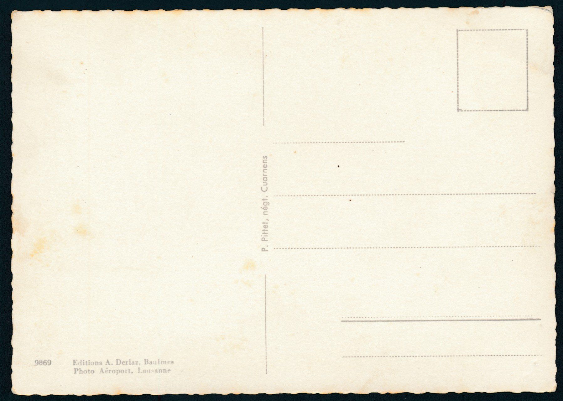 Cartoline postali: AK: Cuarnens vu d'avion – Usato da Bonau venduto da Profila3 1
