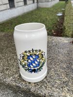 Bierkrug mit Wappen Bayern neuwertiger Zustand 