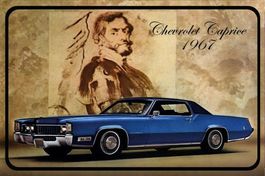 Blechschild-CHEVROLET-CHEVY CAPRICE 1967