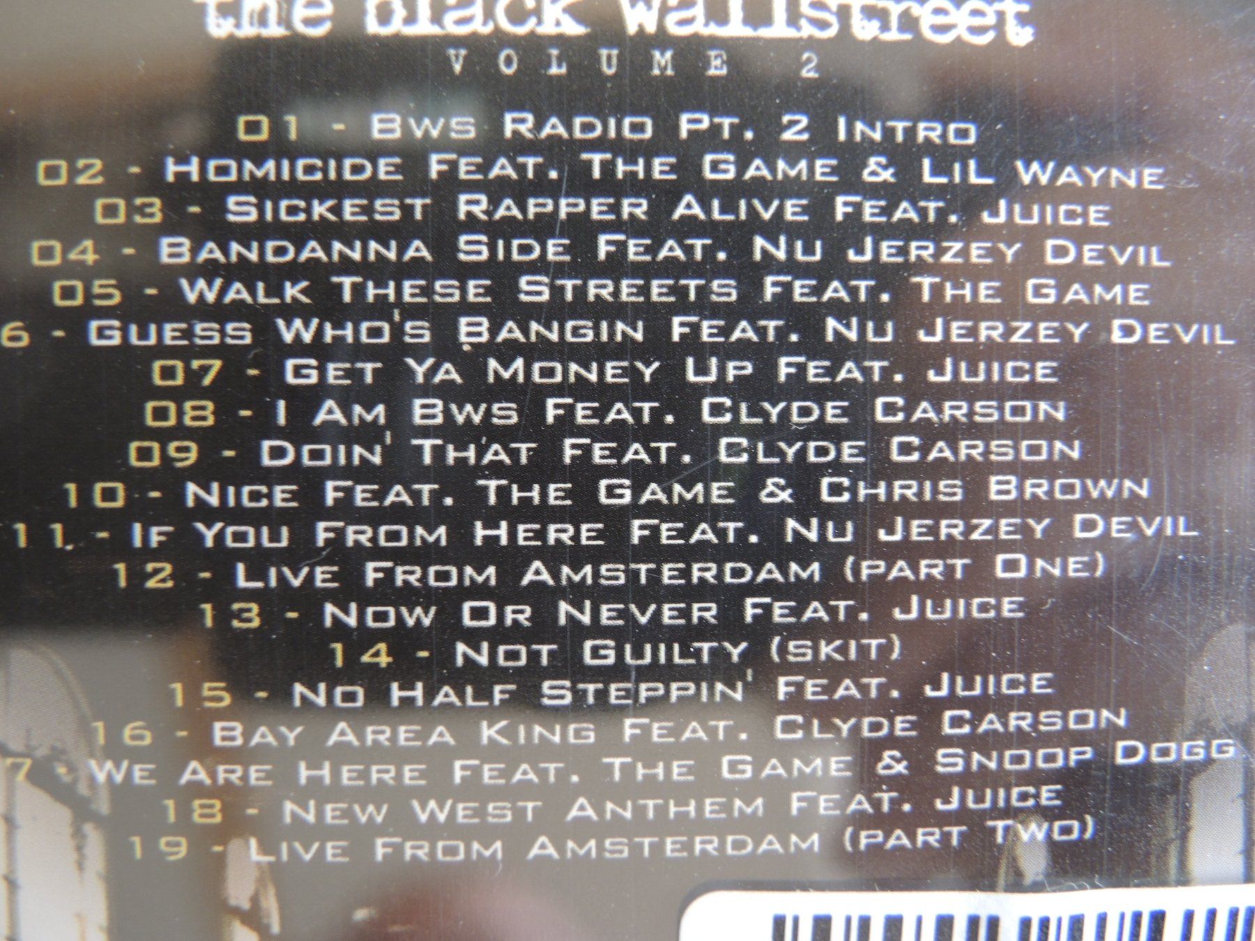 CD: CD the game  The black wallstreet Volume 2 – Usato da Rorschach venduto da maeck8 3