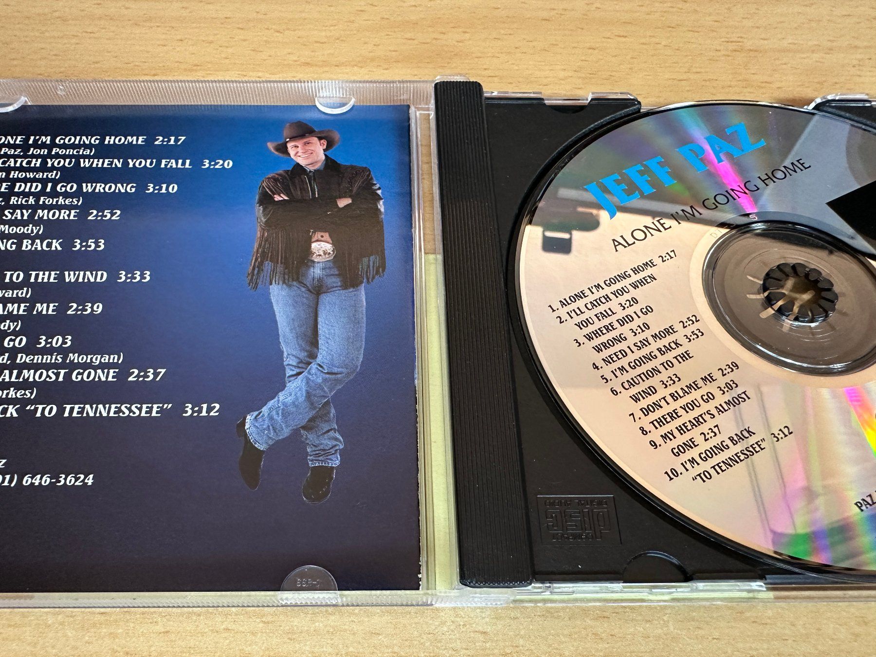 CD: Jeff Paz - Alone I'm Going Home – Usato da Rikon im Tösstal venduto da Alpenmutz 2