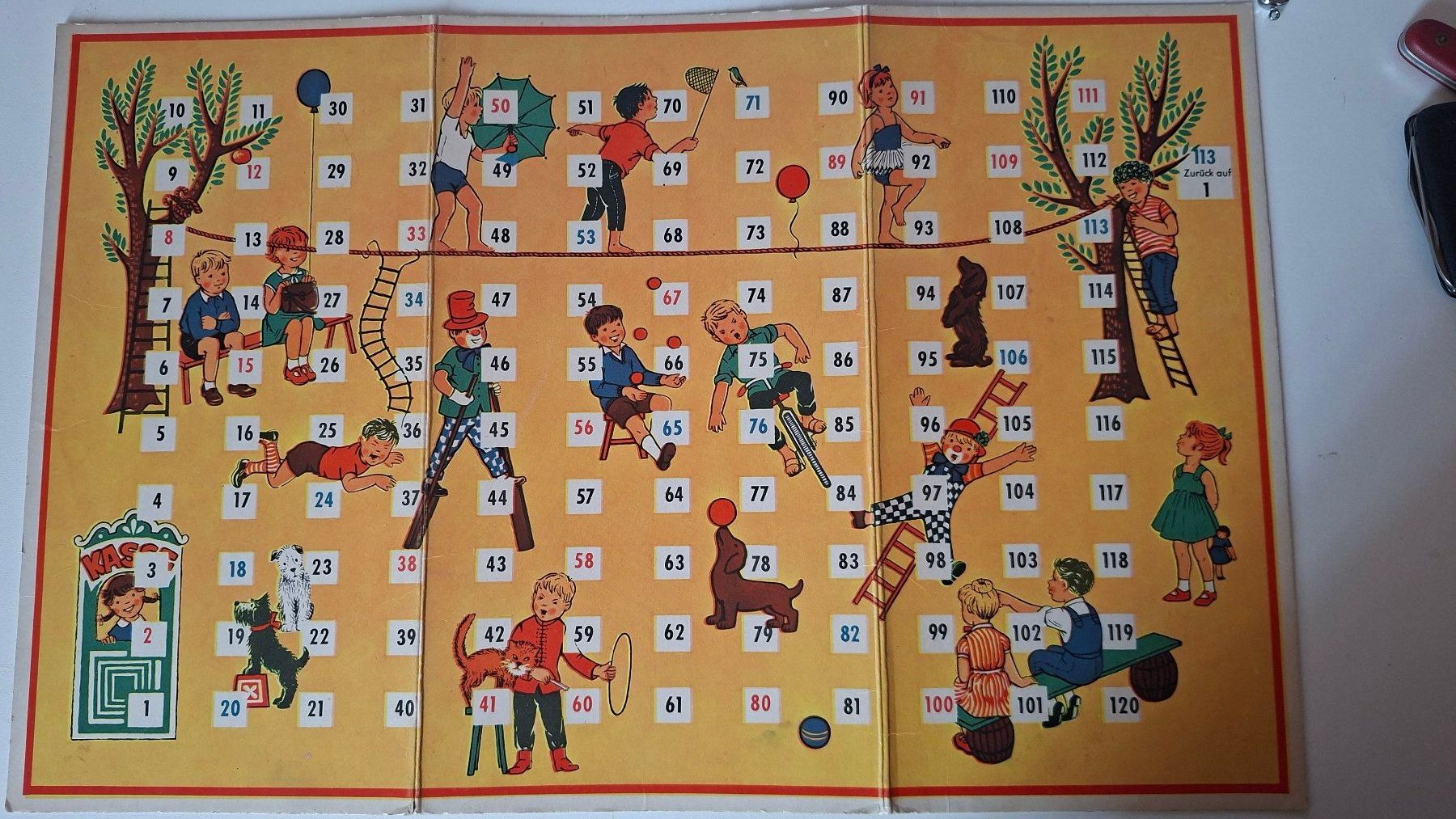 Giochi: Antikes Spielbrett Leiterlispiel – Usato da Dietikon venduto da Buchantiqdietikon