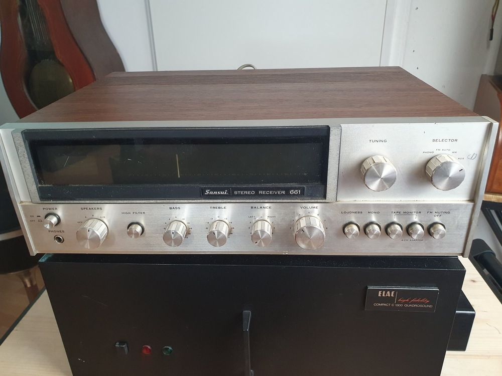 70er Jahre Vintage Receiver Sansui 661 wood case Kaufen auf Ricardo