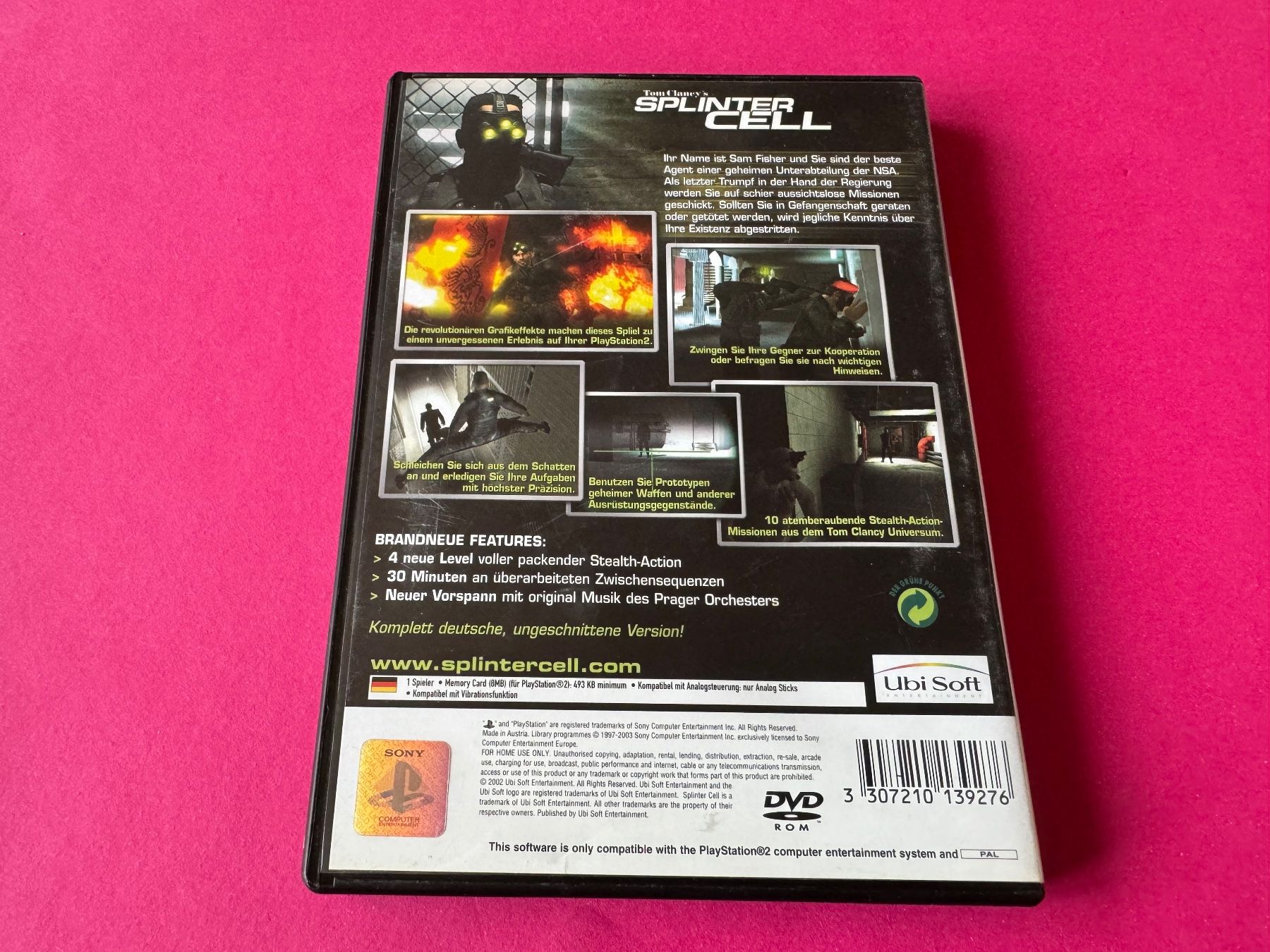 Sony Spiele: SPLINTER CELL SPIEL FÜR PLAYSTATION 2 – Gebraucht aus Hägendorf von Briansgameshop 2