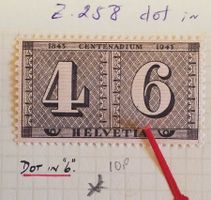 PL10) 253, Abart Fleck in der 6, Falz