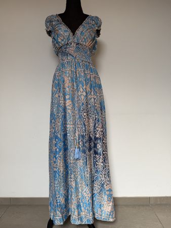 Boho Maxikleid aus Seide