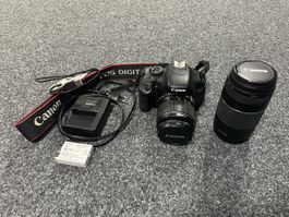 Canon EOS 600D Spiegelreflexkamera mit zwei Objektiven