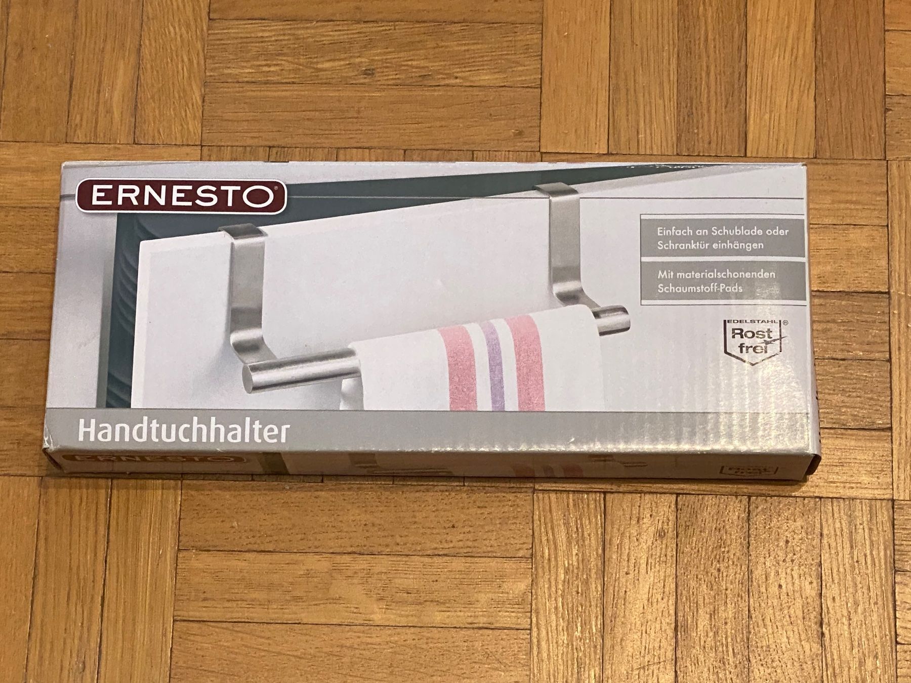 Portasciugamani: 2 Handtuchhalter Edelstahl, neu – Nuovo e nell'imballaggio originale da Dietlikon venduto da Trukaip
