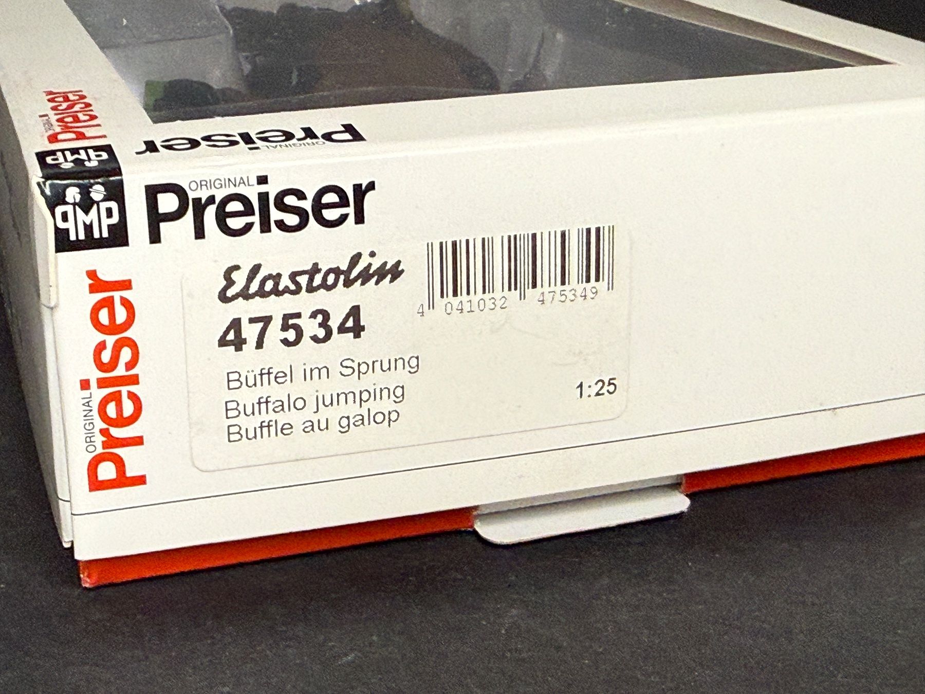 Preiser Statuette: Preiser Büffel Elastolin 47535, 47534 OVP, unbespielt, 1:25 – Usato da Ennetbaden venduto da mapa05 3