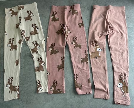 Kleiderpaket 3 Leggings H&M Gr. 128-134