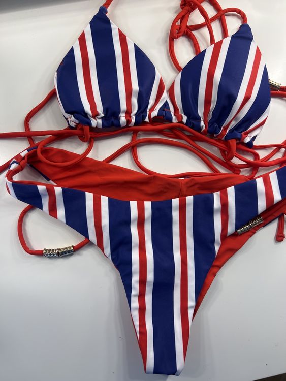bikini gestreift rot Wendebikini RotGestreift 'Pairadize' (Gebraucht) in Zürich für CHF 15
