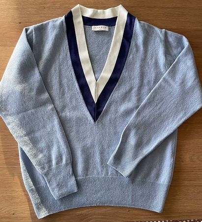 Pull Sandro bleu laine et cachemire 