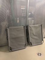 2x tectake Sun lounger with sun shade