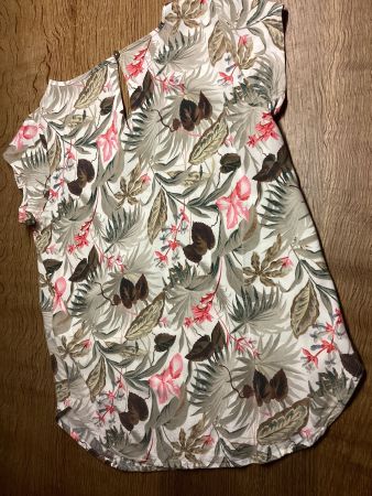 ONLY BLUSENSHIRT/BLUSE/SHIRT GR.36/S beige/bunt/floral