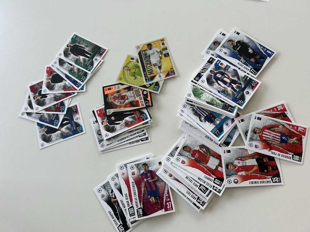 Topps Carte collezionabili: Topps Sammelkarten Match ATTAX Champions Leaque, 84 stück – Usato da Neuendorf venduto da Juhlin01