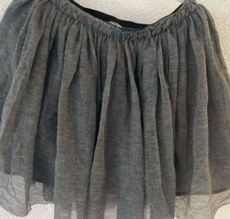 Zara Mädchen Rock Tüll grau Grösse 128