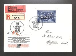 1945 Einzelwert Spendeblock TAG DER SCHWEIZER SPENDE ZÜRICH