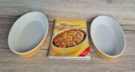 2 Micro Ondes Gratin Formen mit Betty Bossi Gratin Buch