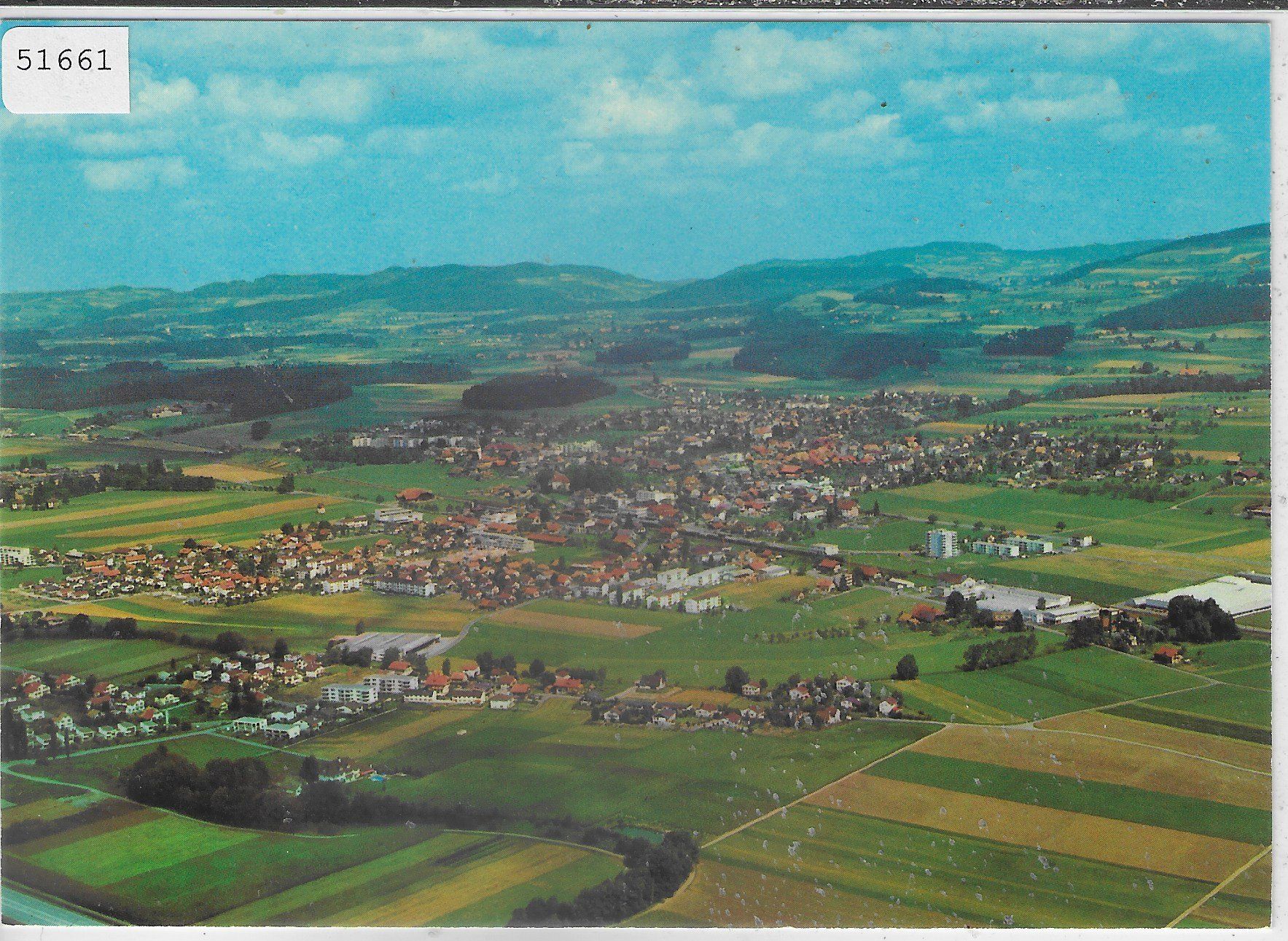 Cartoline postali: Flugaufnahme Münsingen BE – Usato da Ettingen venduto da Kartenplanet