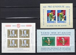 Timbres Suisse , Bloc   Divers Neuf