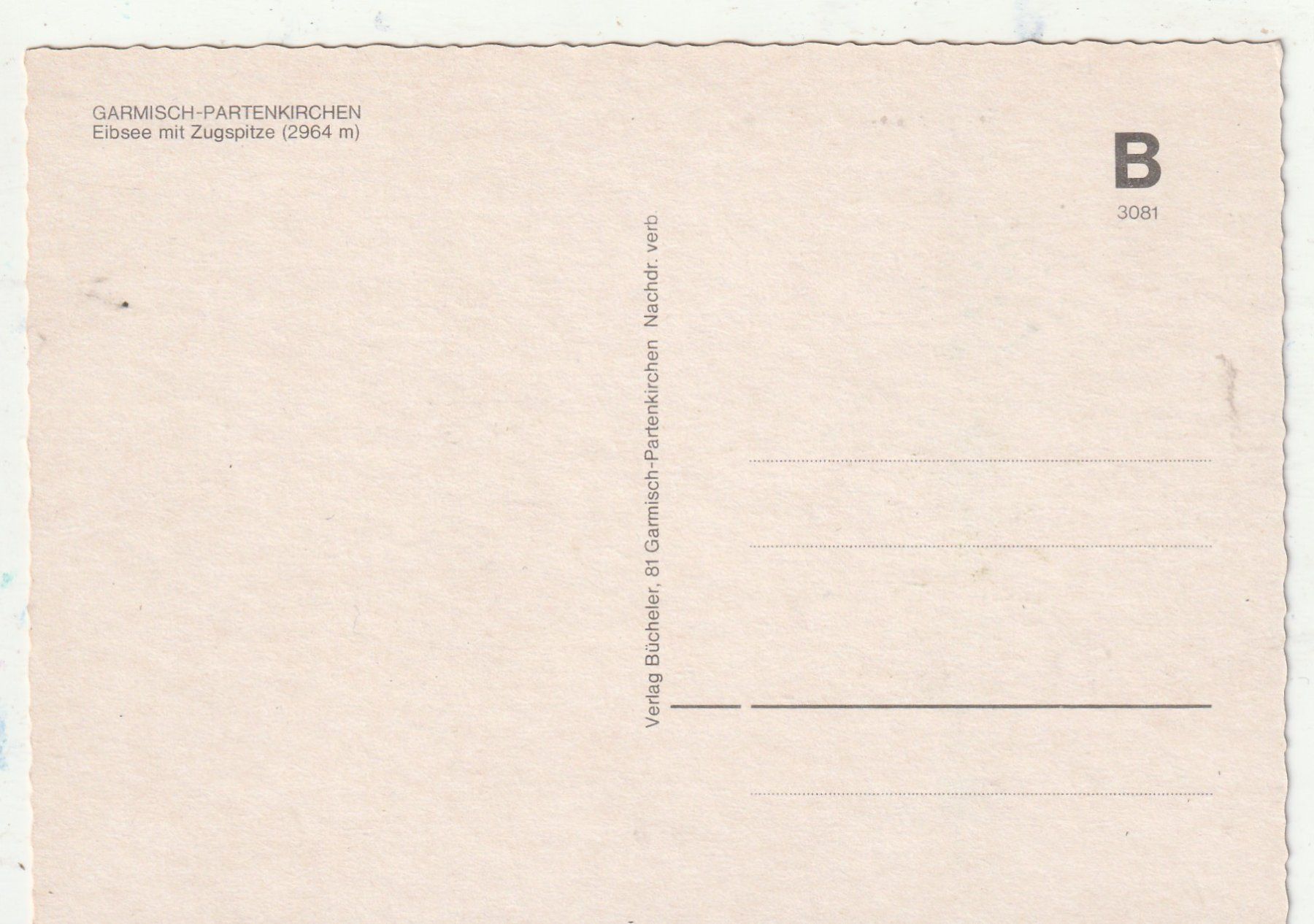 Cartoline postali: Garmisch Partenkirchen – Usato da Lumbrein venduto da made02 1