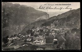 AK Wengen, Huhnenfluh, 1910
