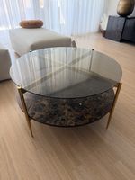 Runder Couchtisch mit Marmoroptik - letzte Chance