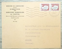 TR69 Enveloppe + Timbre France 1961