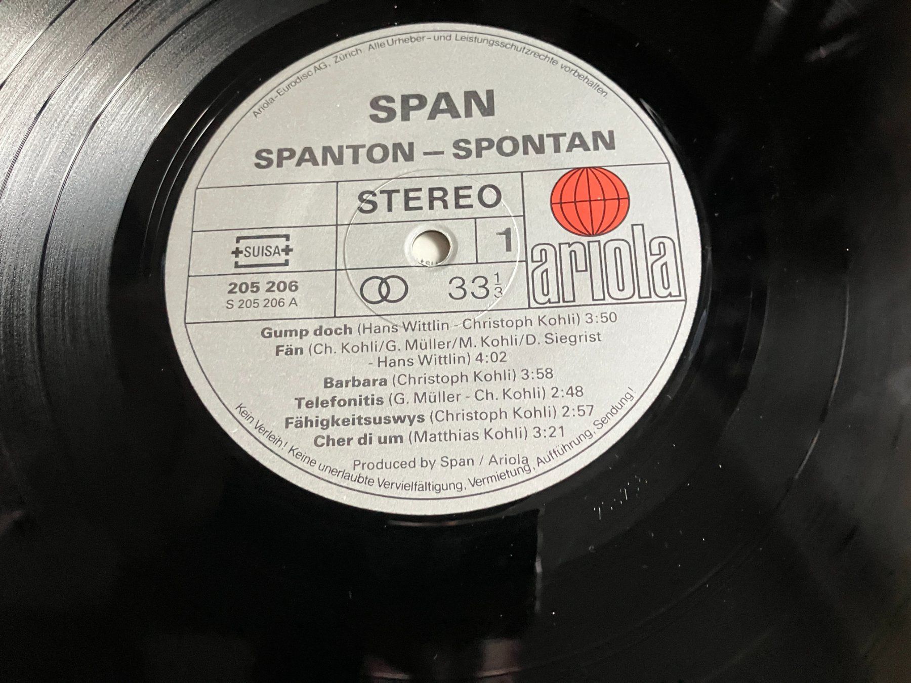 Schallplatten: Span – Gebraucht aus Aarwangen von Jukebox3 6