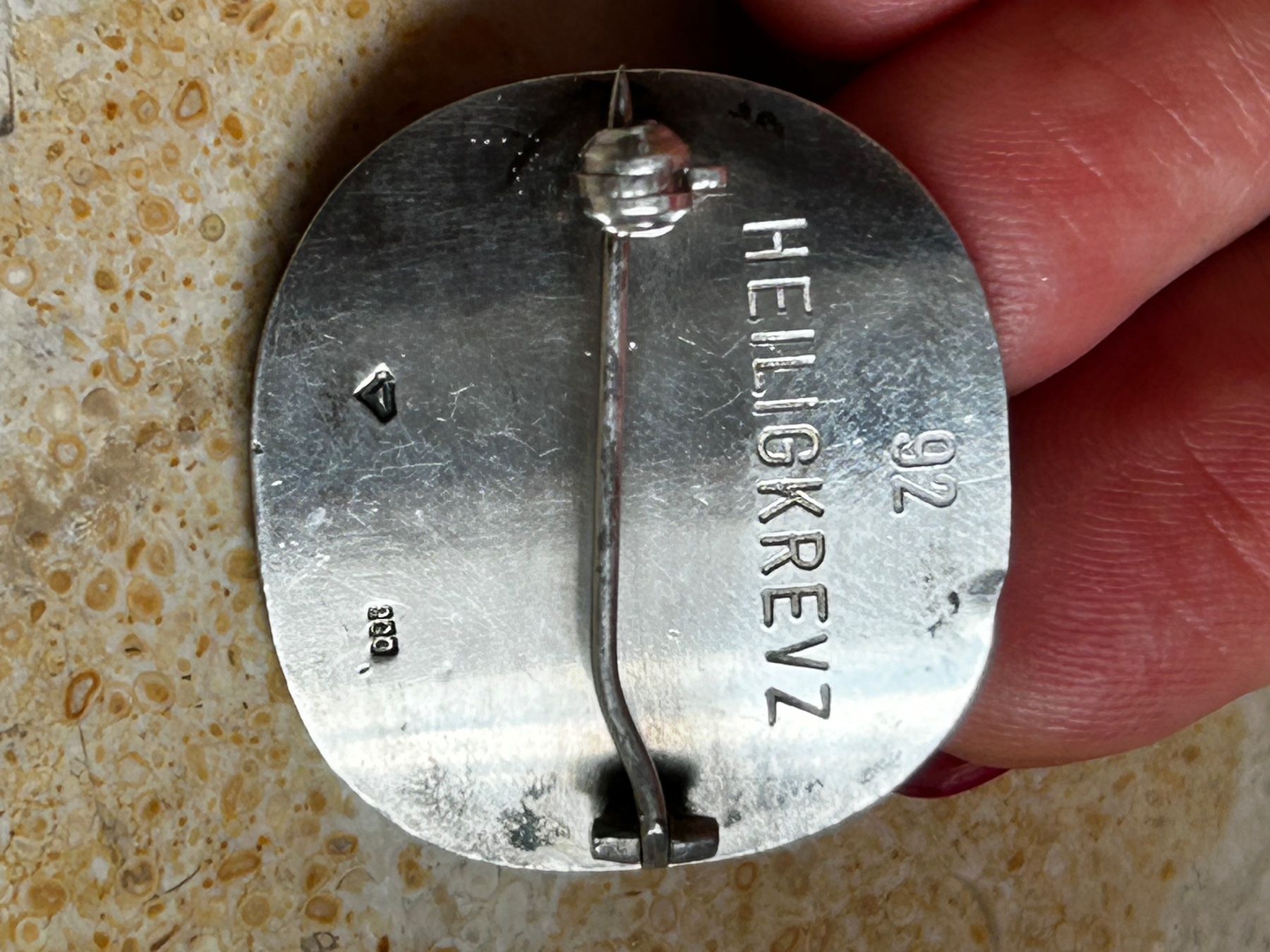 Spille & Fermagli: Silberbrosche Feuer HEILIGKREUZ – Usato da Laufen venduto da Bellebellezza 4